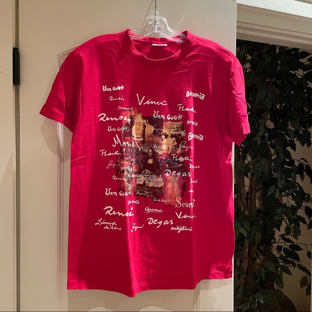 Red Mona Lisa Graphic Tee
